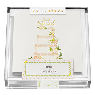 Just Married Gift Enclosures in Acrylic Box