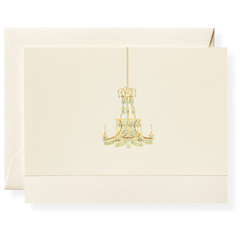 Crystal Chandelier Individual Note Card