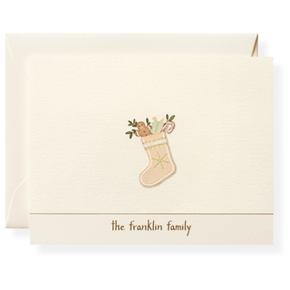Christmas Stocking Personalized Note Cards