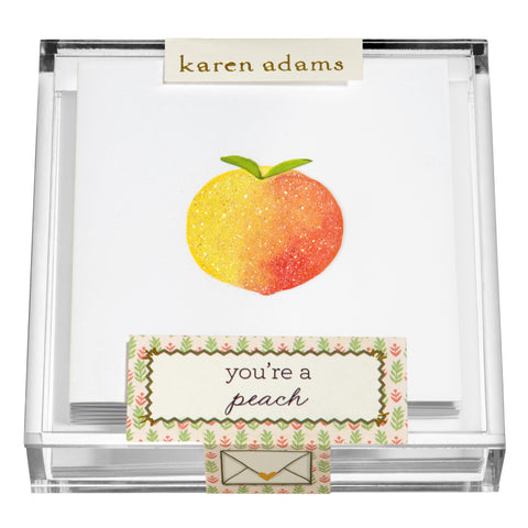 Peachy Gift Enclosures in Acrylic Box