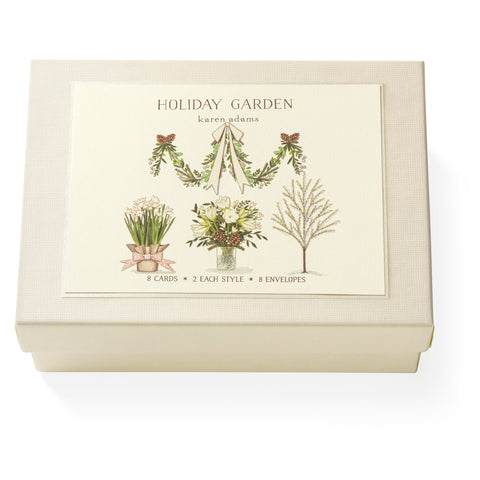 Holiday Garden Note Card Box