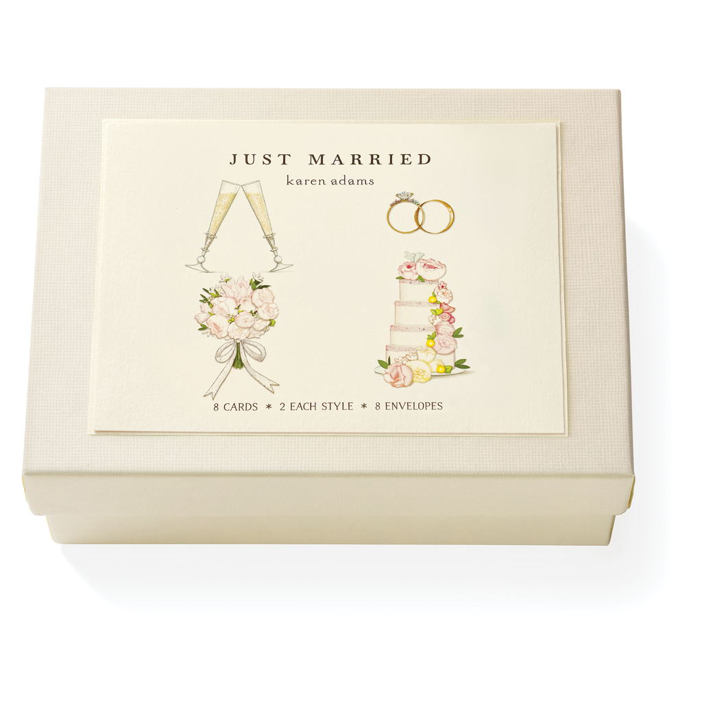 Just Married Note Card Box – Karen Adams Designs