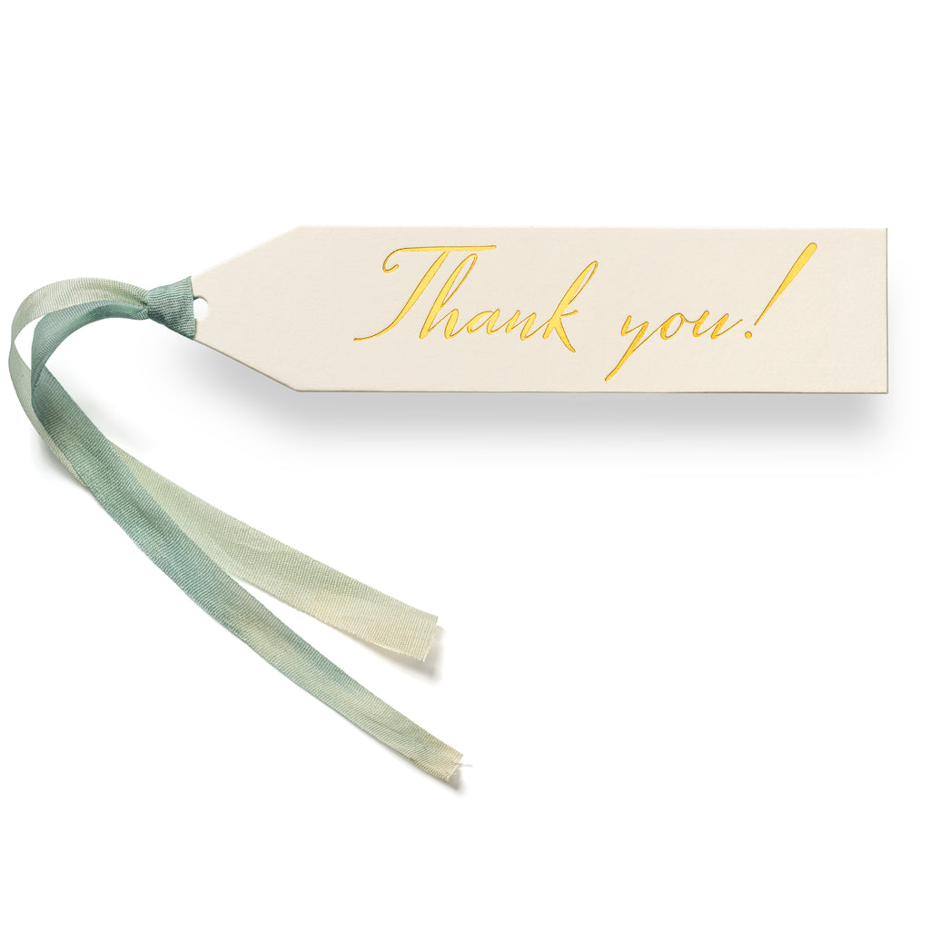 Gold Foiled Thank you Wedding Favor Tags, Personalized Wedding