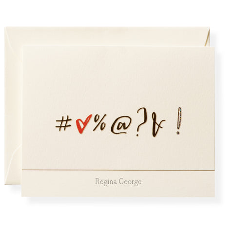 Expletive Personalized Note Cards