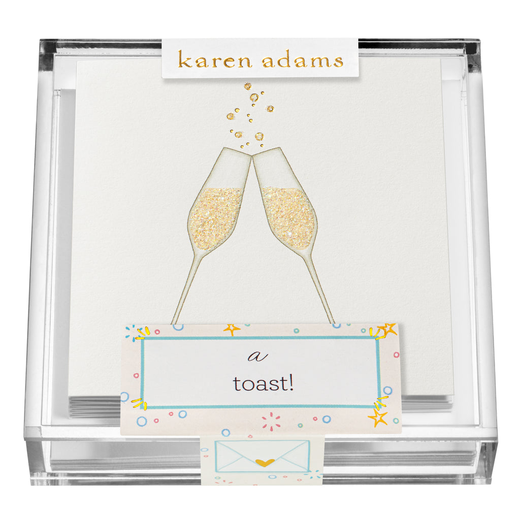 Clink Gift Enclosures in Acrylic Box – Karen Adams Designs