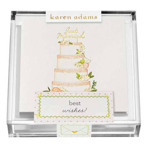 Just Married Gift Enclosures in Acrylic Box