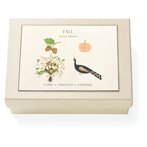 Fall Note Card Box