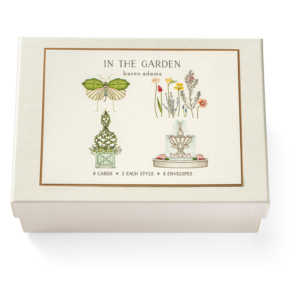 Note Card Containers In the Garden Note Card Box – Karen Adams Designs