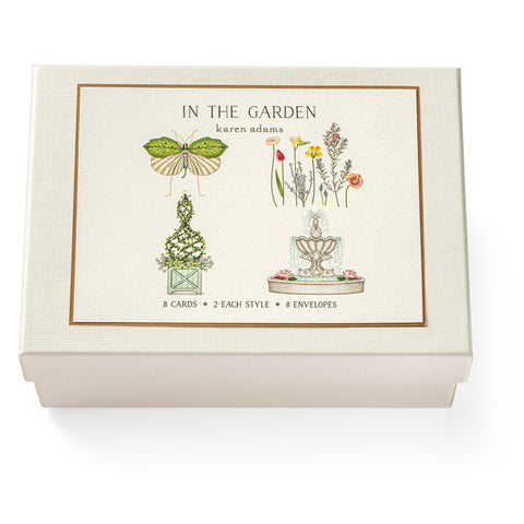 In the Garden Note Card Box