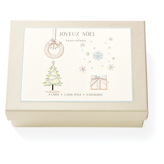 Joyeux Noel Note Card Box