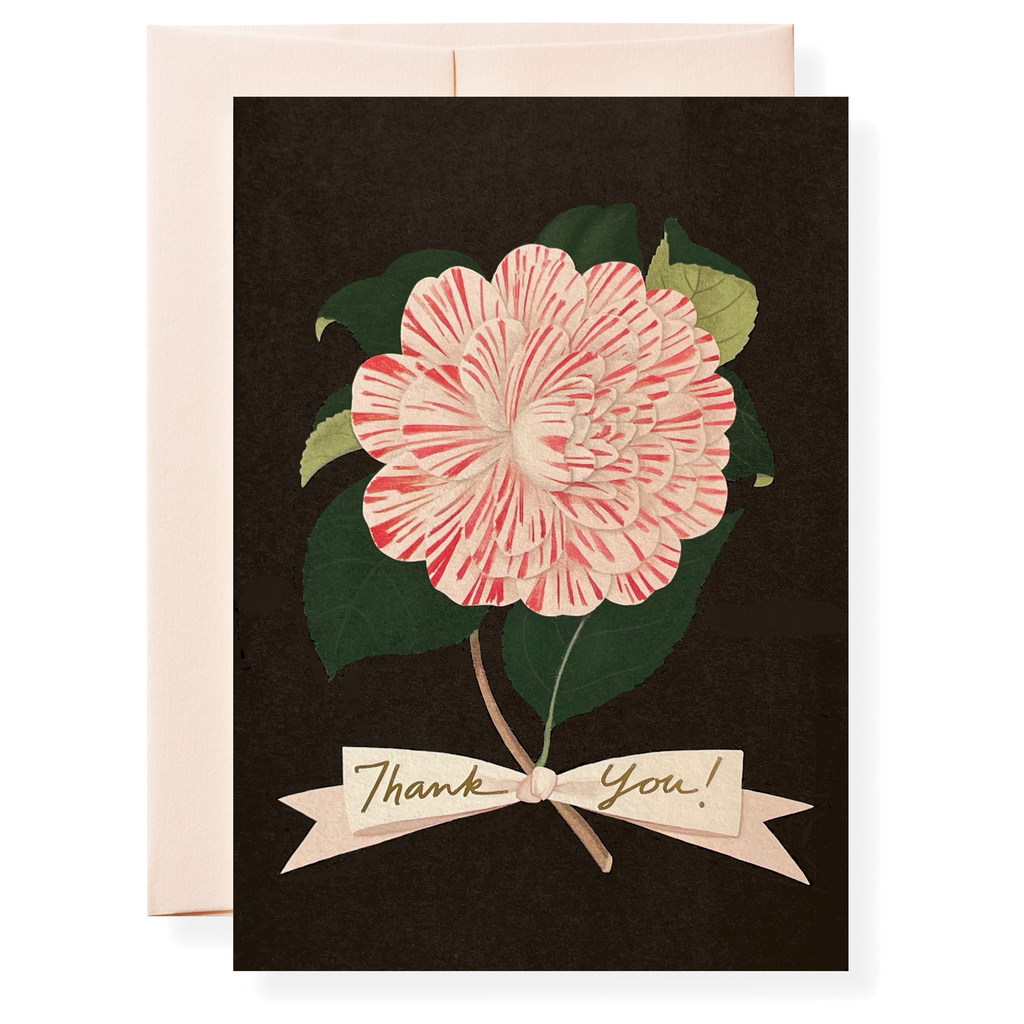 Camellia Thank You Greeting Card