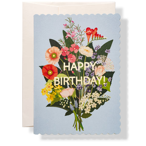 Floral Birthday Greeting Card