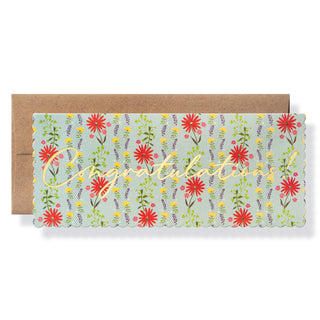 Floral Congratulations Greeting Card