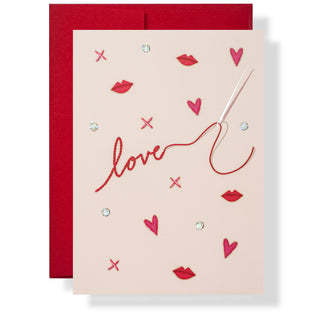 Love Stitch Greeting Card