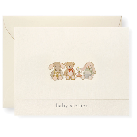 Animal Friends Personalized Note Cards