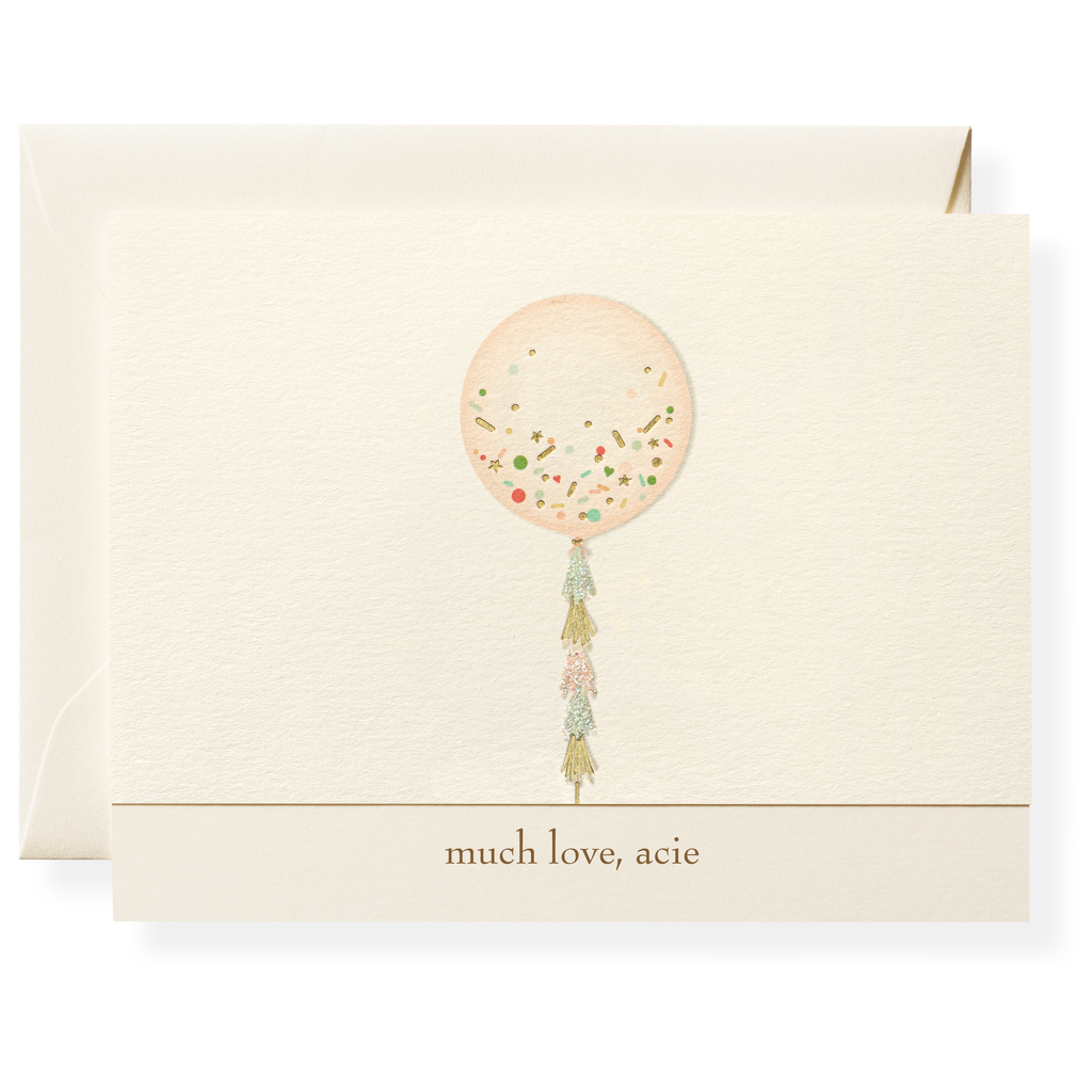 Balloon Personalized Note Cards