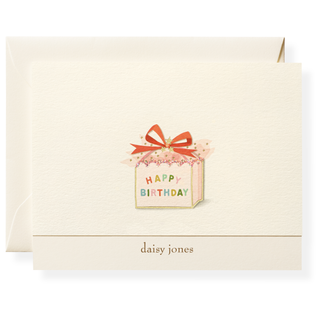 Birthday Present Personalized Note Cards