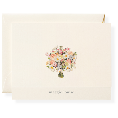 Bouquet Personalized Note Cards