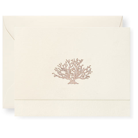Coral Individual Note Card