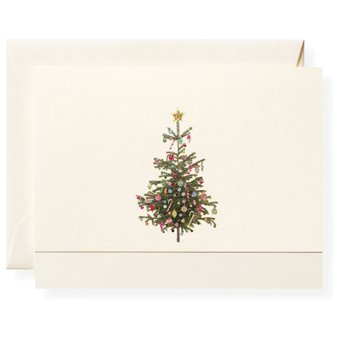 Festive Fir Tree Individual Note Card