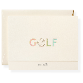 Golfing Personalized Note Cards