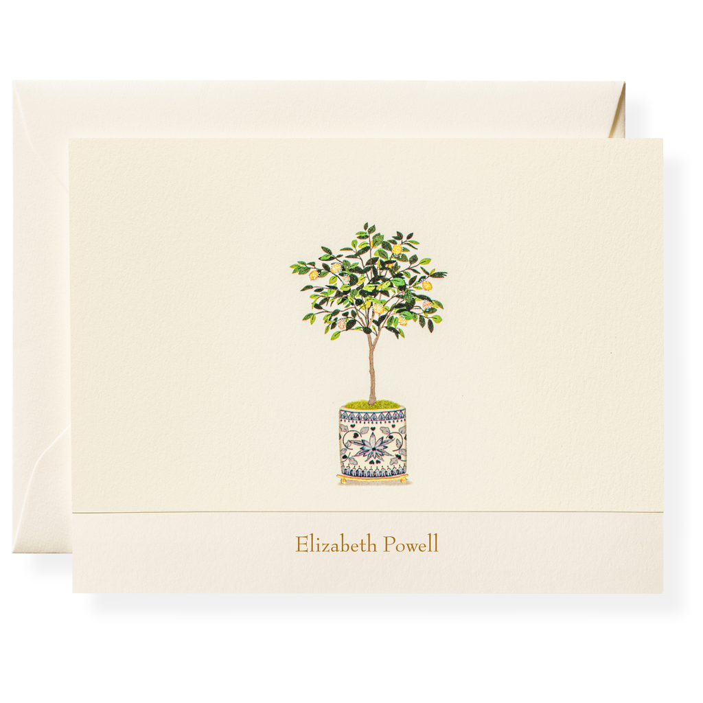 Lemon Tree Personalized Note Cards