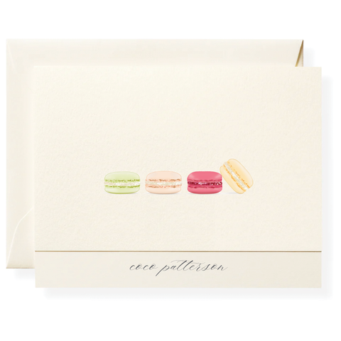 Macarons Personalized Note Cards