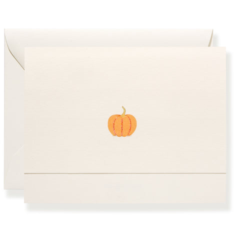 Orange Pumpkin Individual Note Card