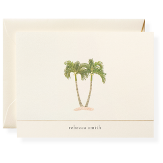 Palms Personalized Note Cards