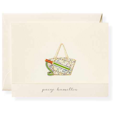 Pickleball Bag Personalized Note Cards