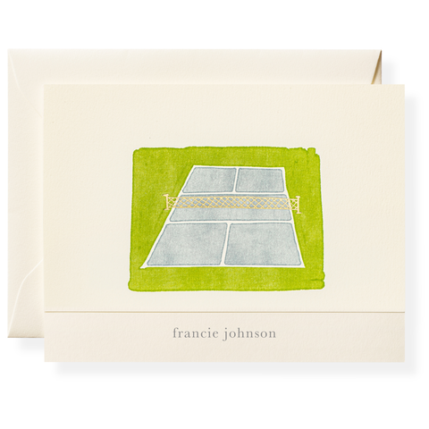 Pickleball Court Personalized Note Cards