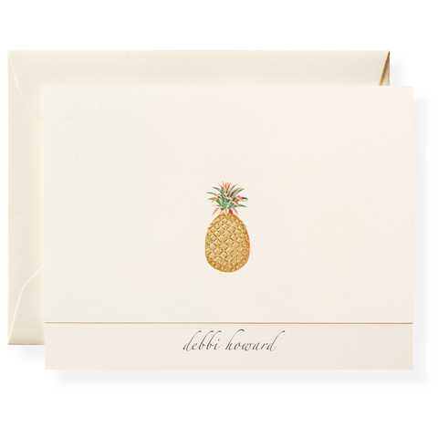 Pineapple Personalized Note Cards