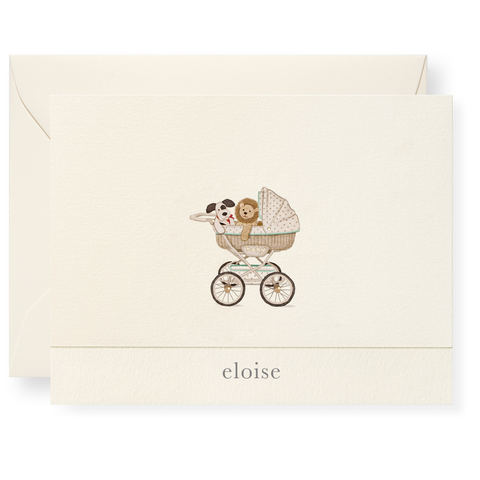 Pram Personalized Note Cards