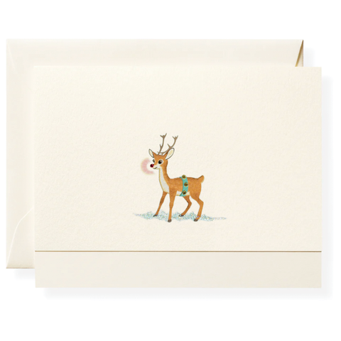 Reindeer Individual Note Card