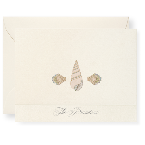 Seashells Personalized Note Cards