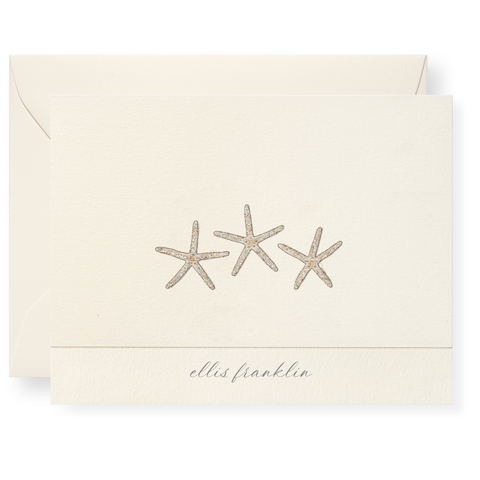 Sea Stars Personalized Note Cards