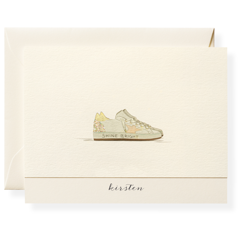 Sneakers Personalized Note Cards