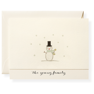 Snowman Personalized Note Cards