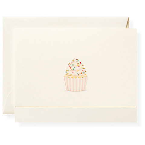 Vanilla Cupcake Individual Note Card