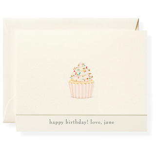 Vanilla Cupcake Personalized Note Cards
