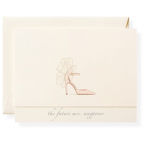 Wedding Heel Personalized Note Cards