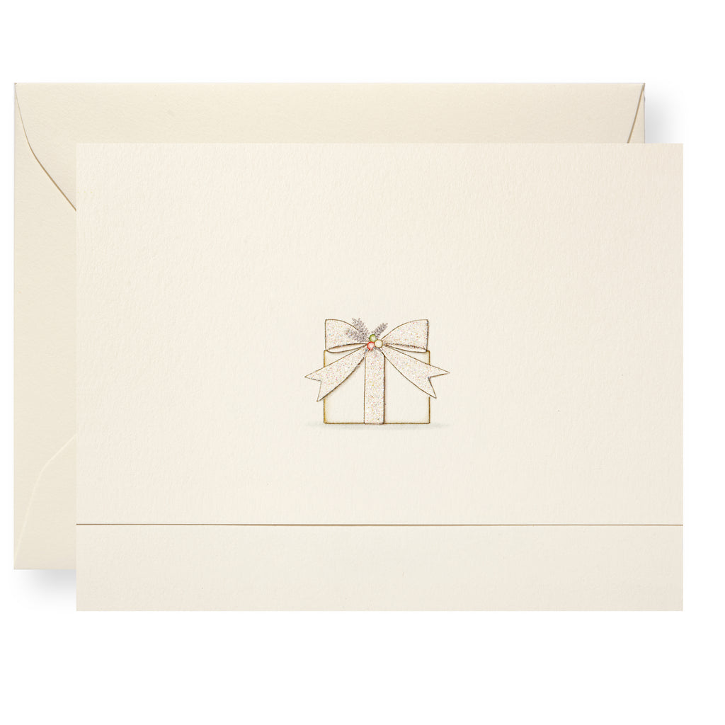 Present Note White Present Individual Note Card – Karen Adams Designs