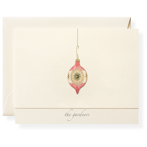 Christmas Ornament Personalized Note Cards