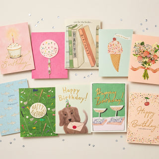 Set of 10 Different Birthday Cards