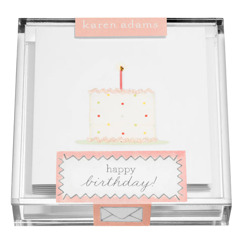 Birthday Cake Gift Enclosures in Acrylic Box