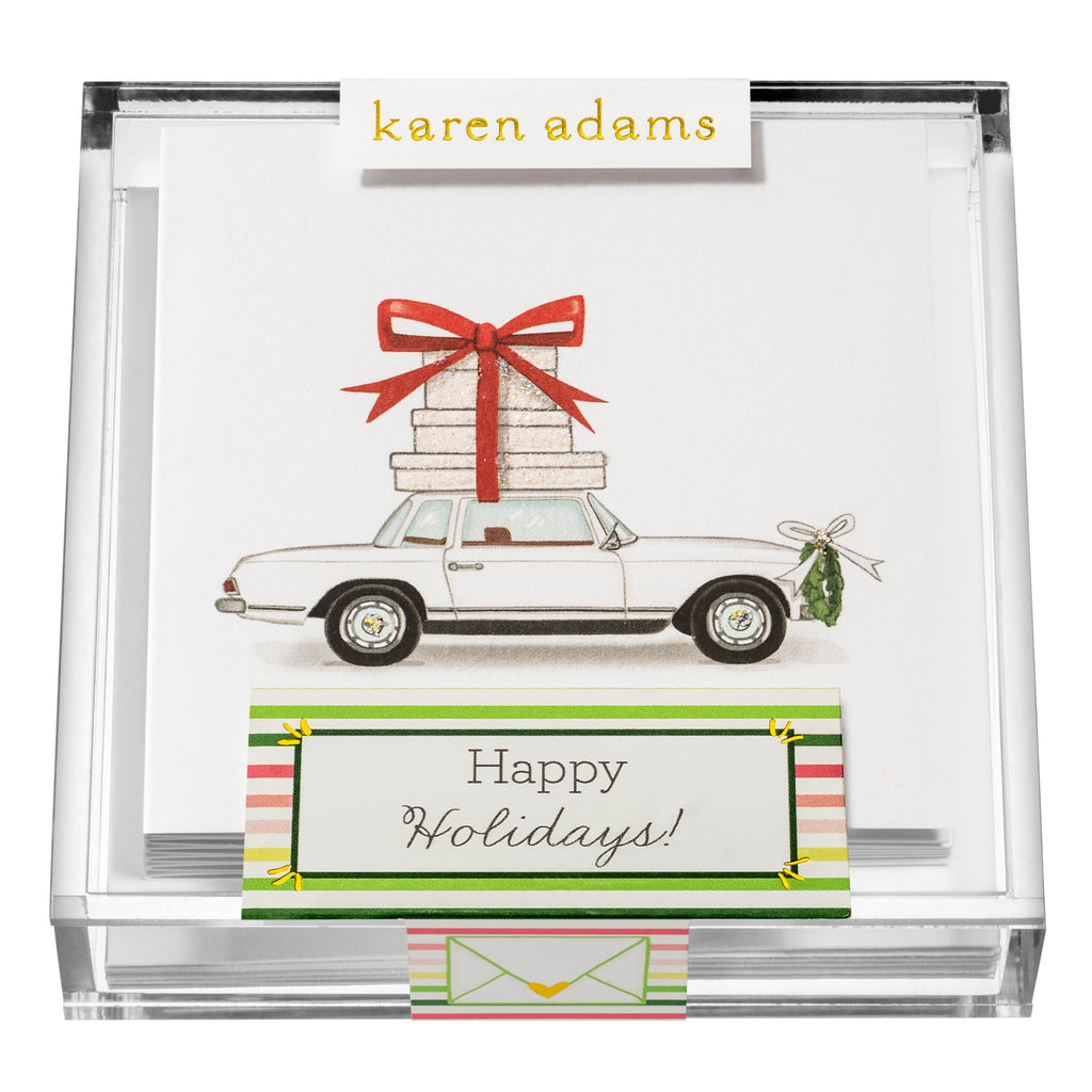 Happy Holidays Gift Enclosures in Acrylic Box