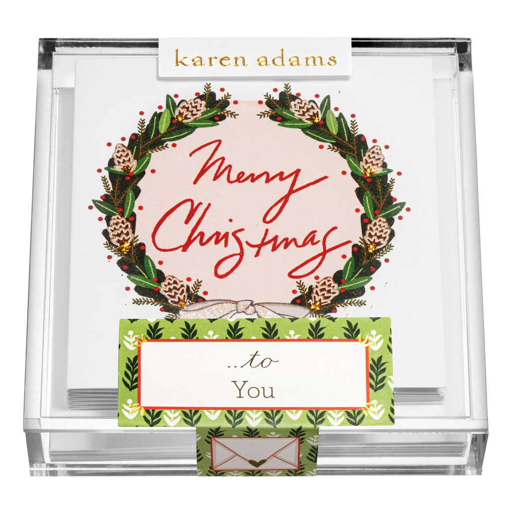 Merry Christmas to You Gift Enclosures in Acrylic Box