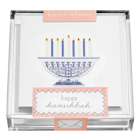 Menorah Gift Enclosures in Acrylic Box