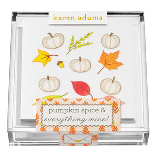 Pumpkin Spice Gift Enclosures in Acrylic Box