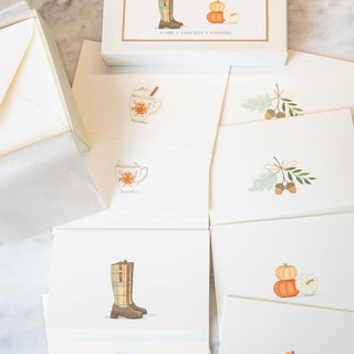 Pumpkins Personalized Note Cards
